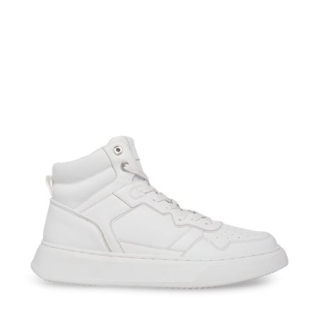 Zapatillas Steve Madden Jordee Cuero Hombre Blancas | ES JR8230